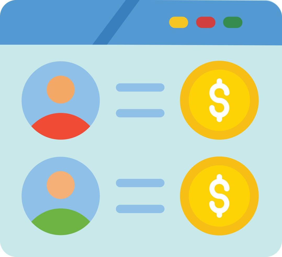 Invoice Flat Icon vector