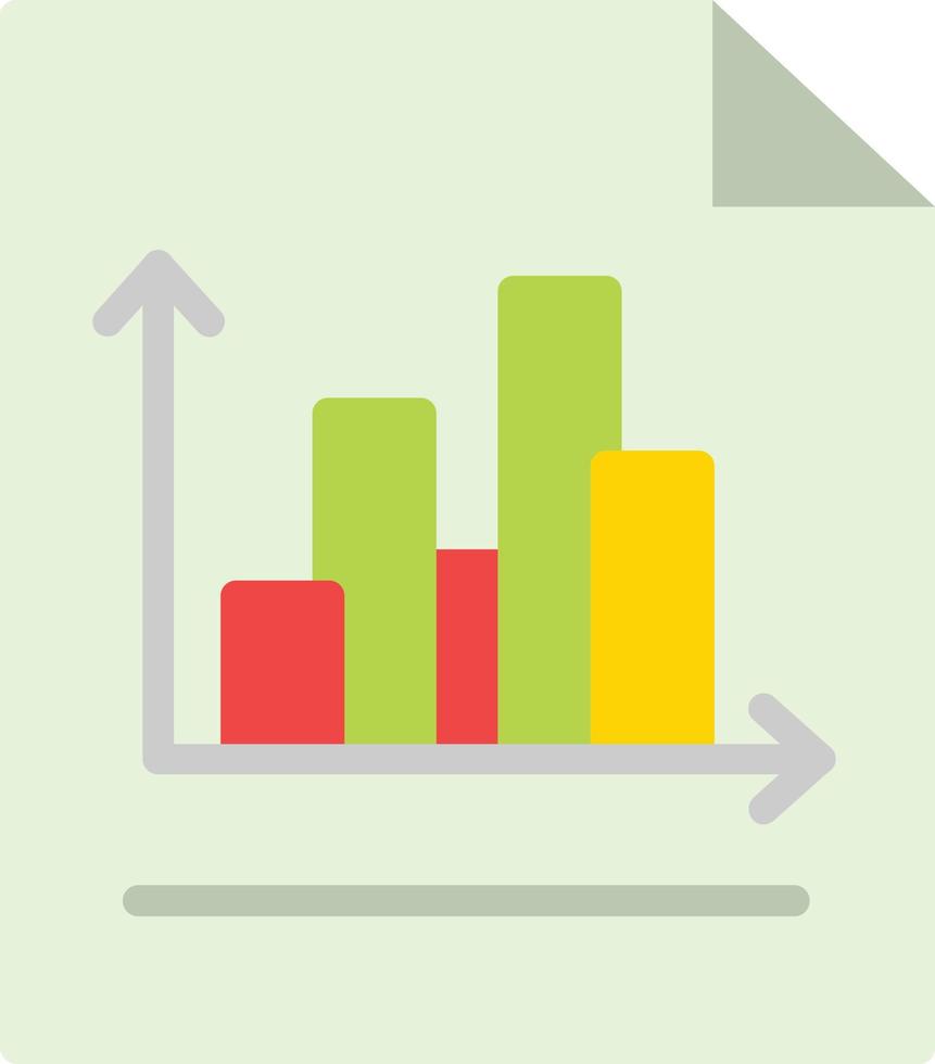 Bar Chart Flat Icon vector