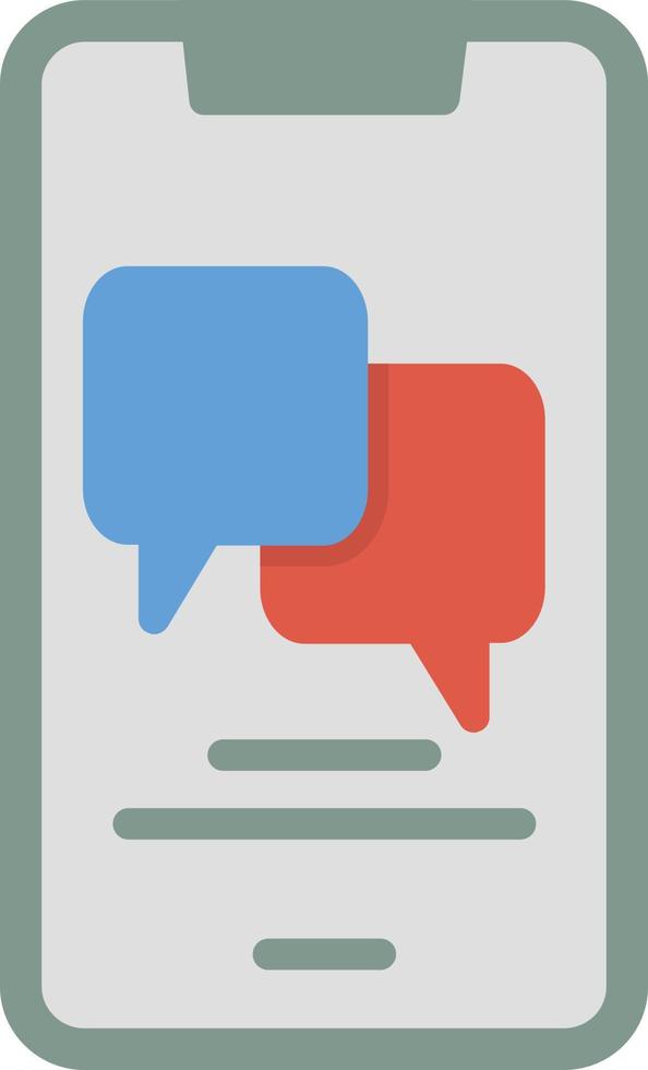 Messages Flat Icon vector