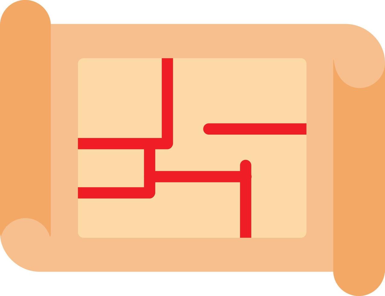 Floor Plan Flat Icon vector