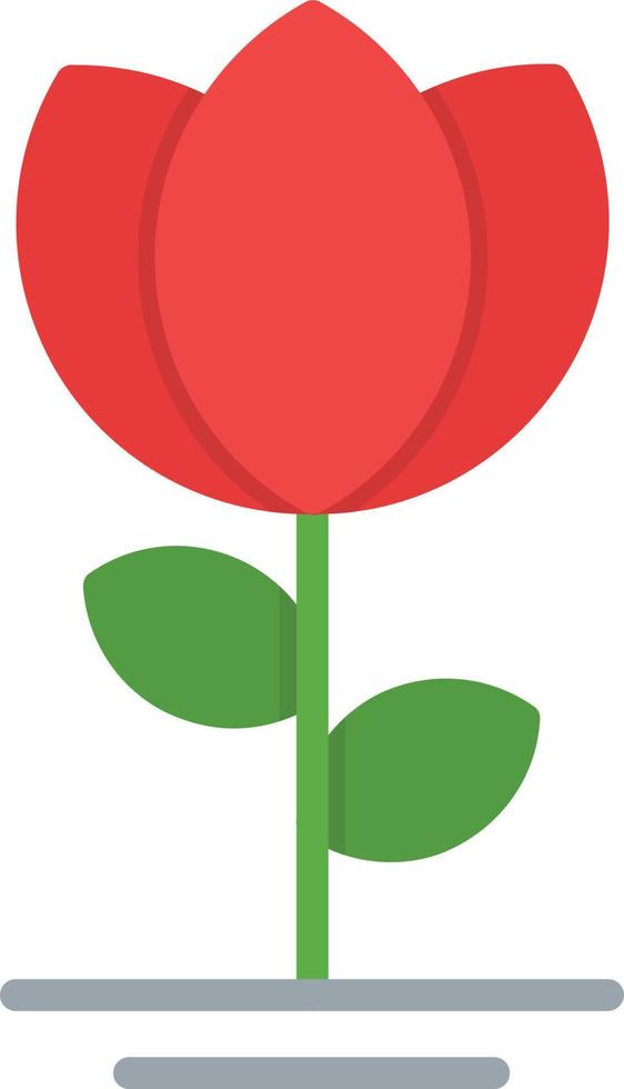 icono de flor plana vector