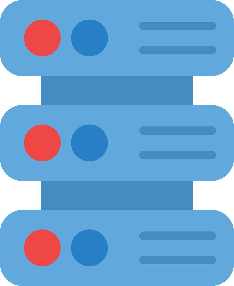 Database Flat Icon vector