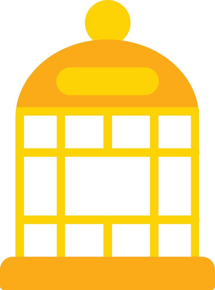 Birdcage Flat Icon vector