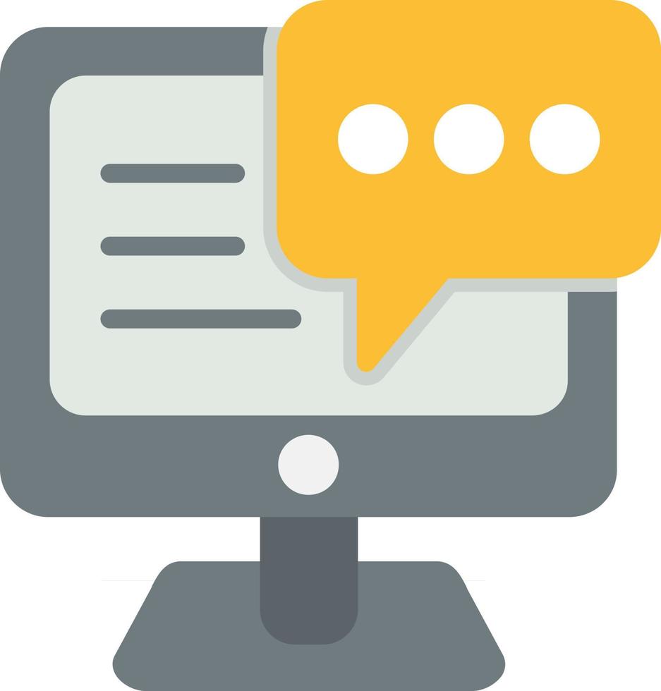 Chat Flat Icon vector