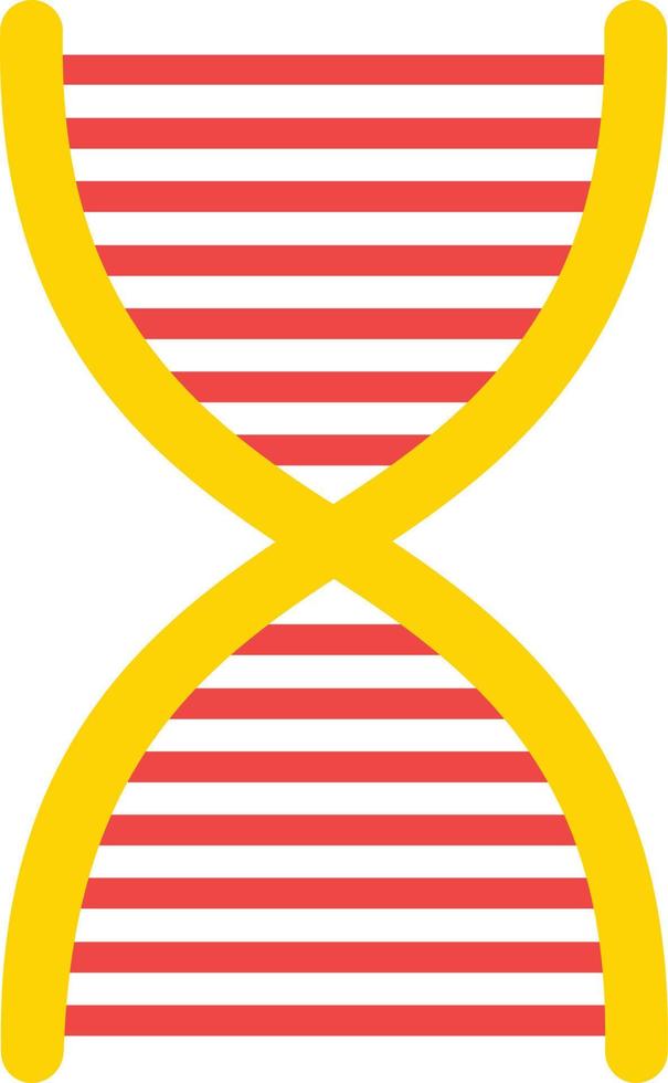 Dna Flat Icon vector