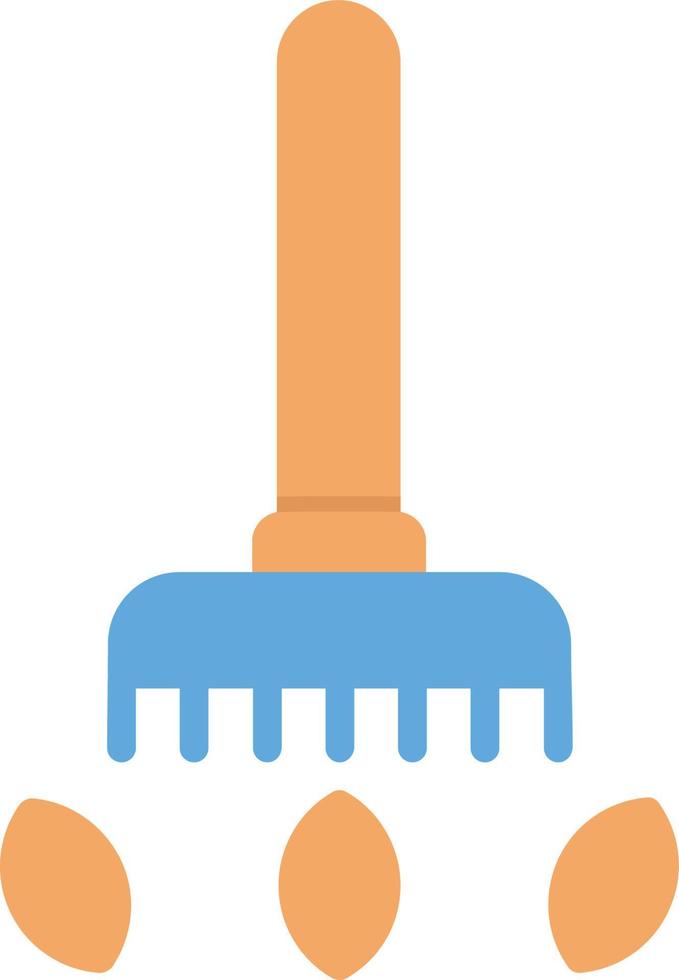 Raking Flat Icon vector