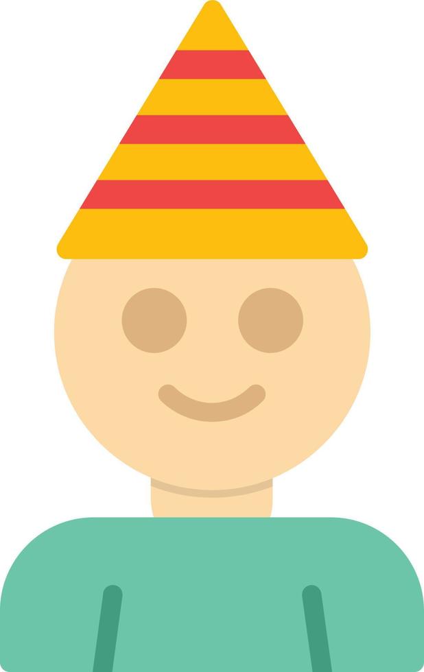 Birthday Boy Flat Icon vector