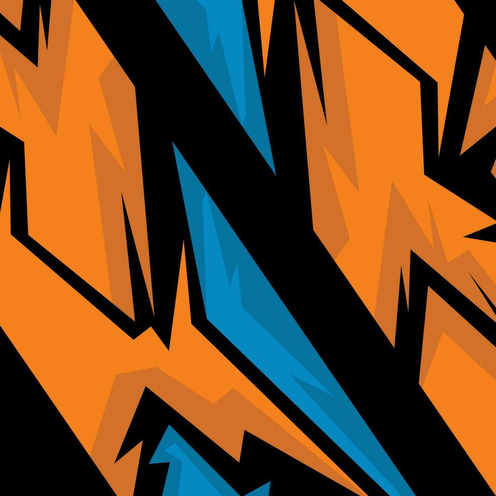 sports car sticker wrap design vector
