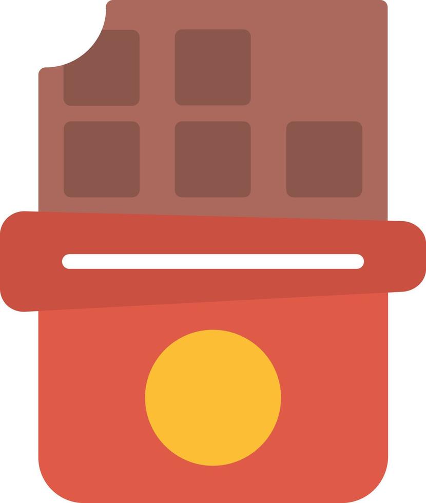 Chocolate Bar Flat Icon vector