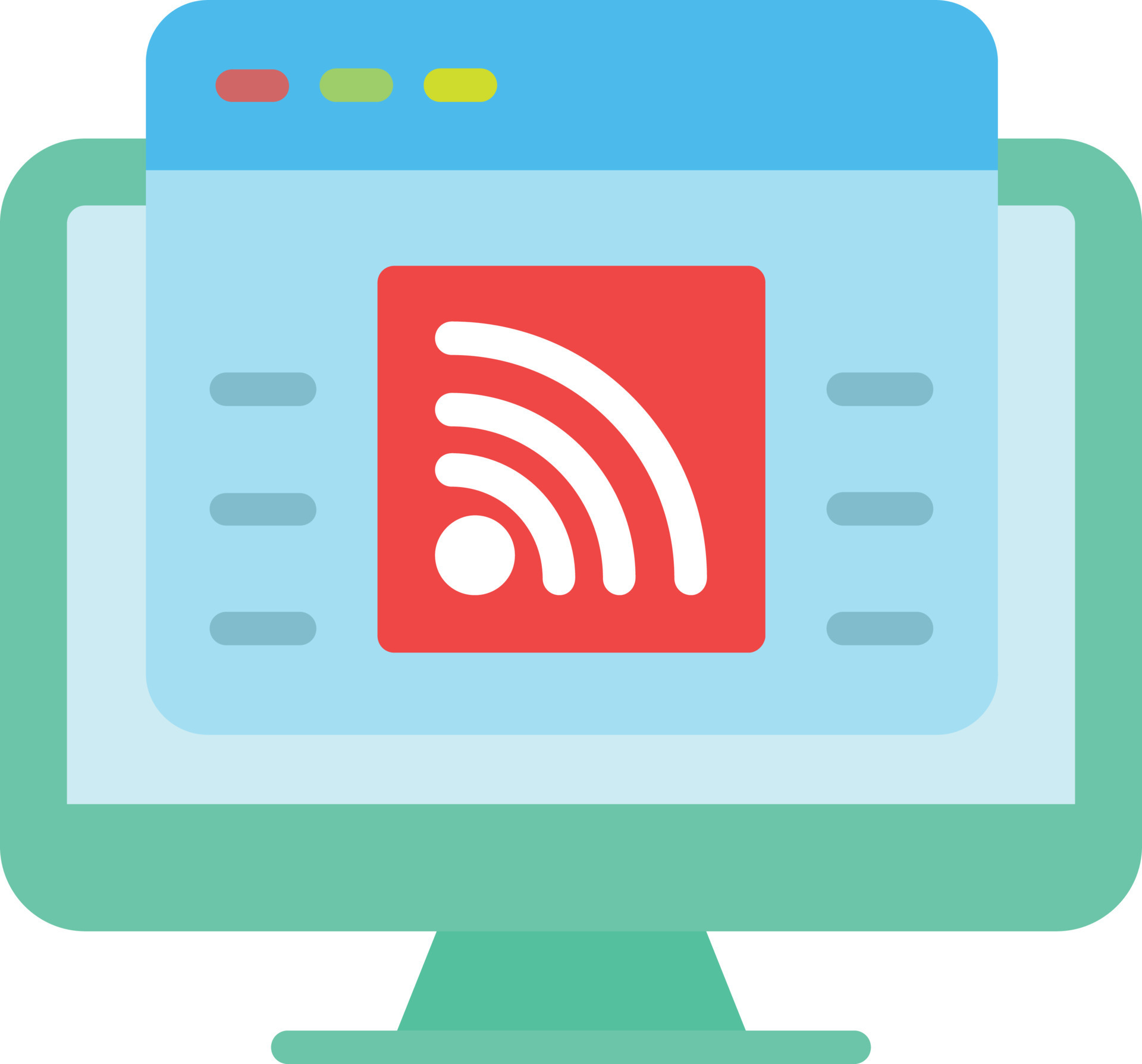 Rss Flat Icon 11385547 Vector Art At Vecteezy Rss Flat Icon 11385547 Vector Art At Vecteezy