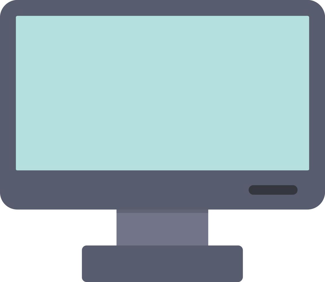 Monitor Flat Icon vector