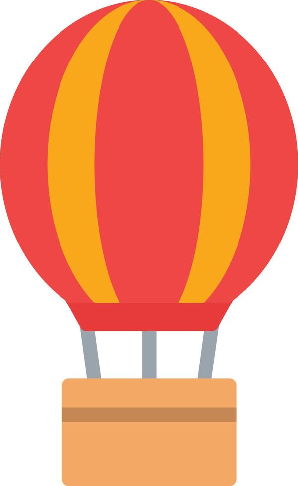 Hot Air Balloon Flat Icon vector