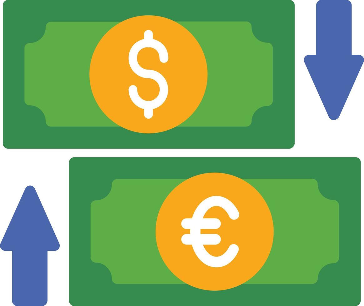 Exchange Flat Icon vector