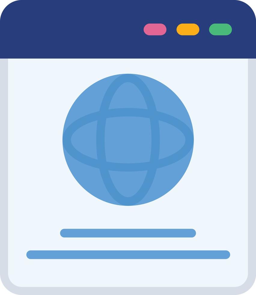 Browser Flat Icon vector