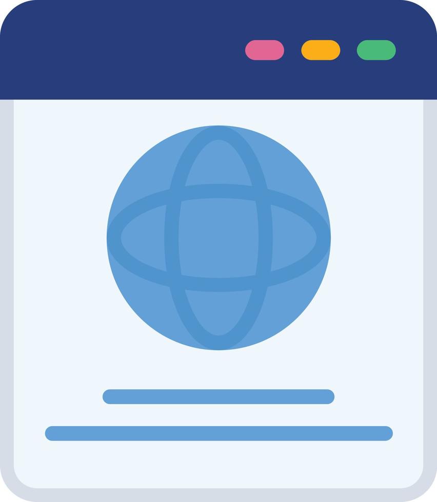 Browser Flat Icon vector