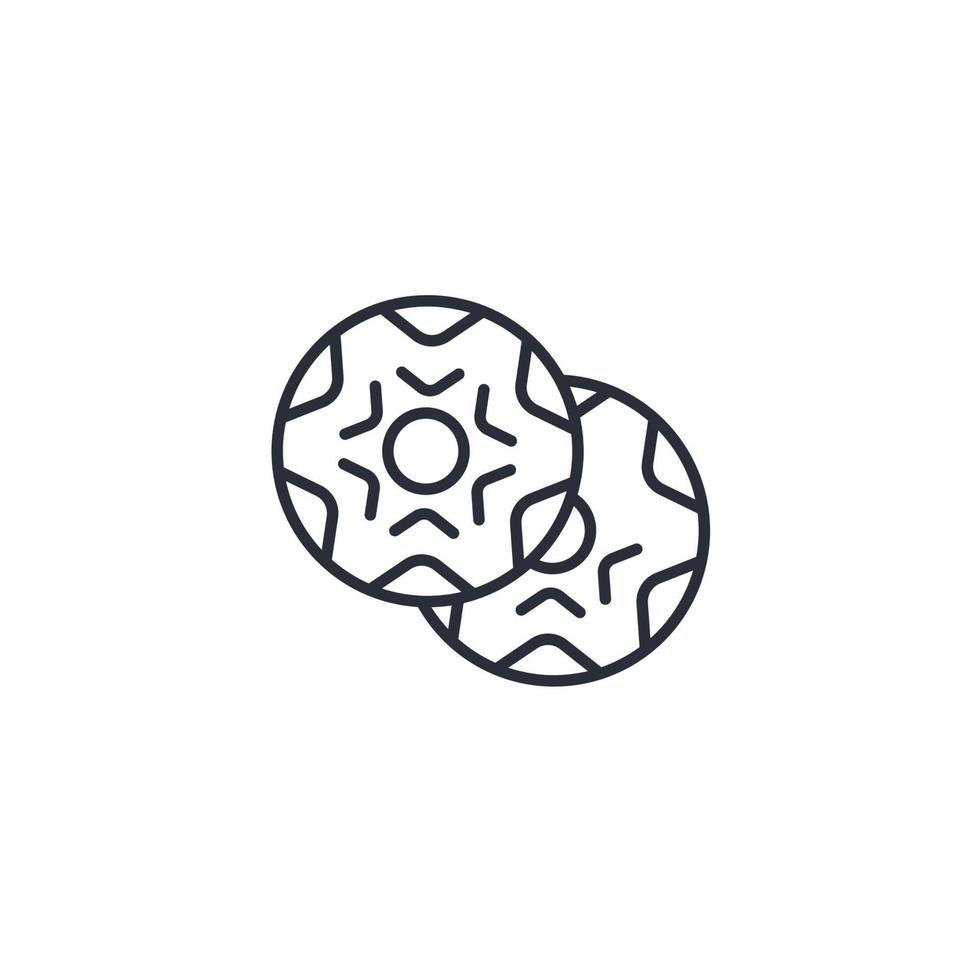 donut icons  symbol vector elements for infographic web