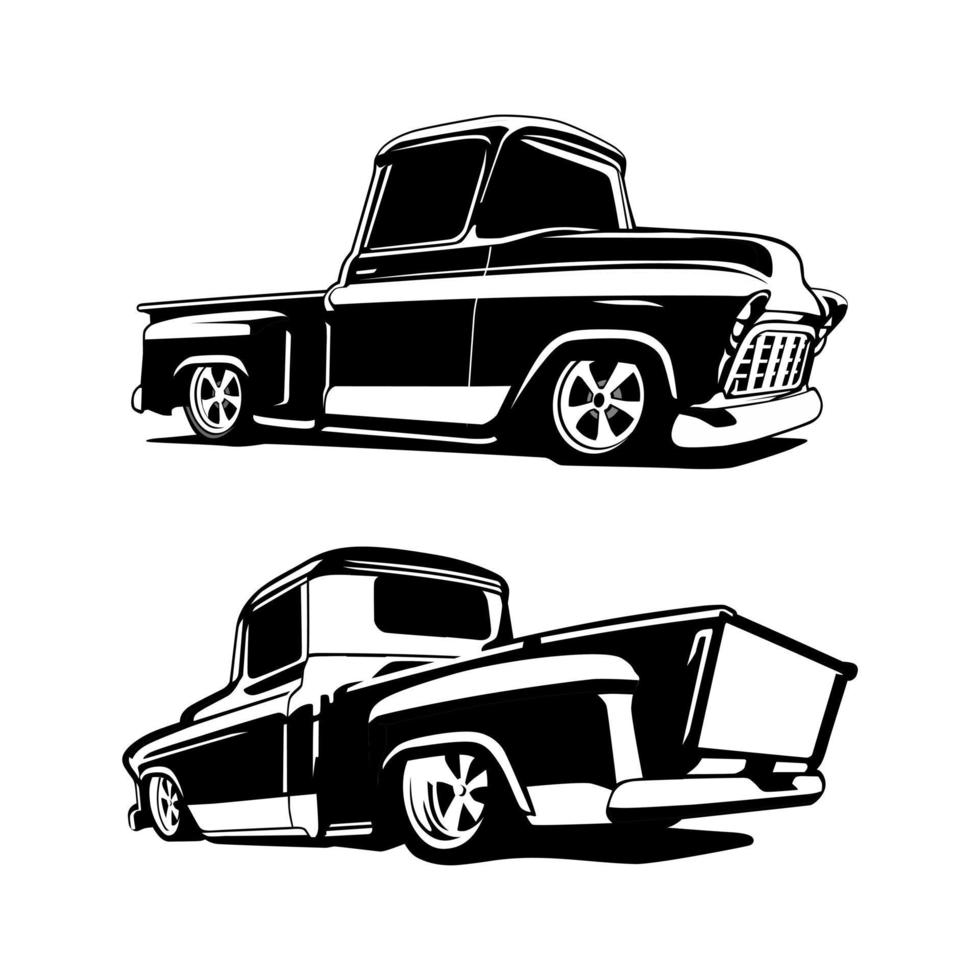 pick up truck illustration design vector