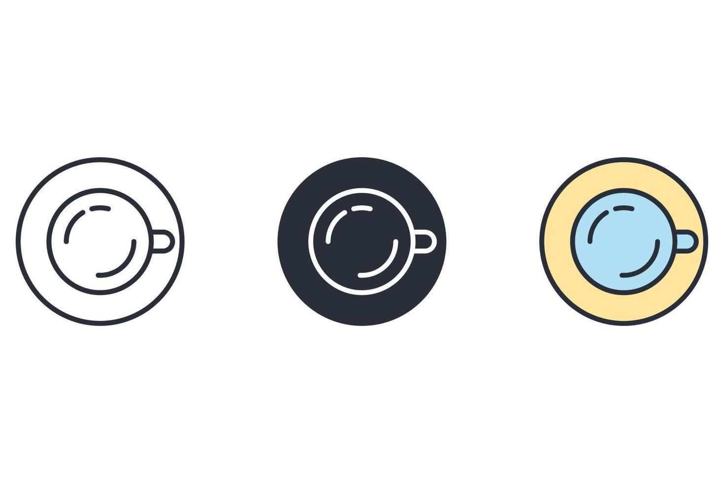 cup icons  symbol vector elements for infographic web