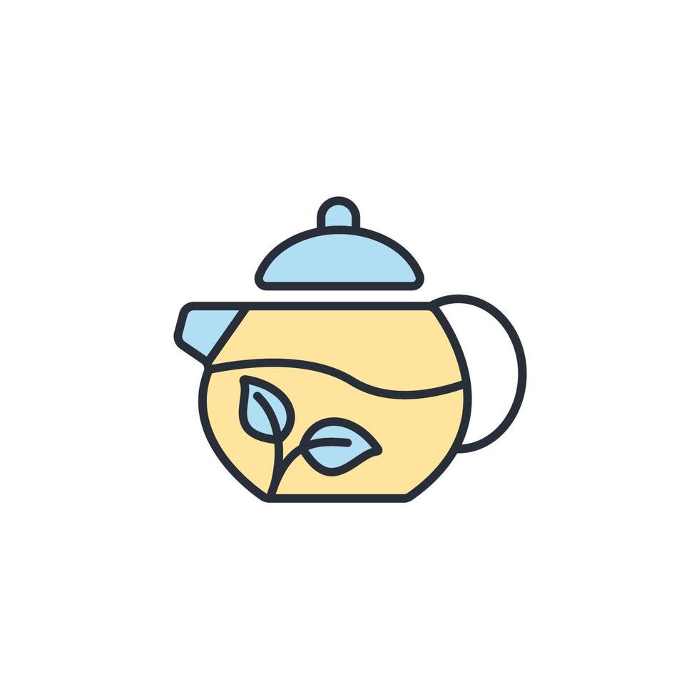 Teapot icons  symbol vector elements for infographic web