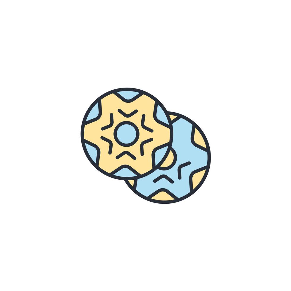 donut icons  symbol vector elements for infographic web