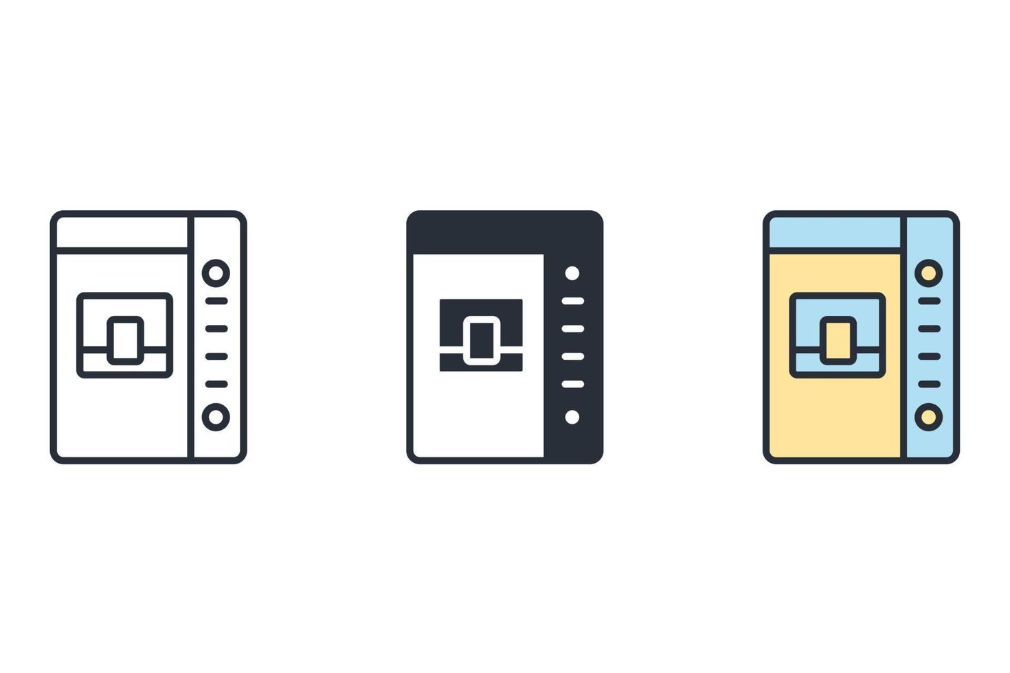 vending machine icons  symbol vector elements for infographic web