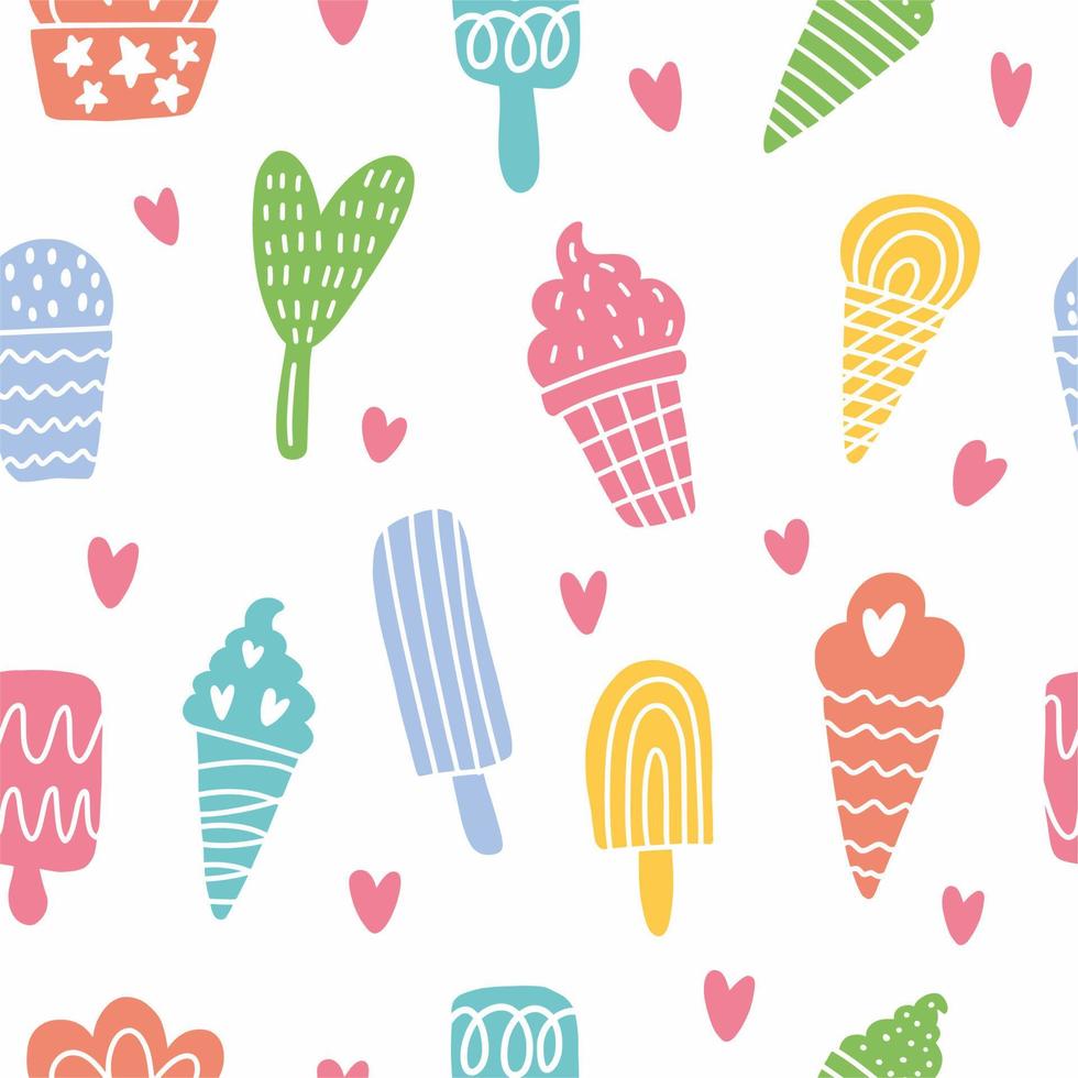 Ice Cream Pattern vector