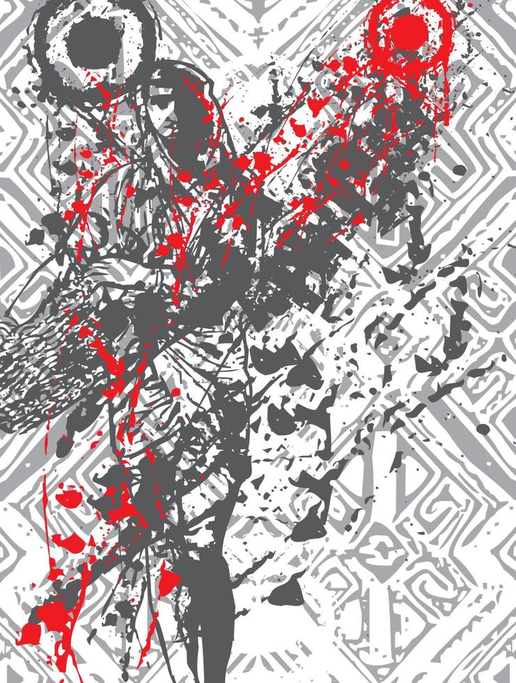 patrón de diseño de jersey abstracto grunge vector