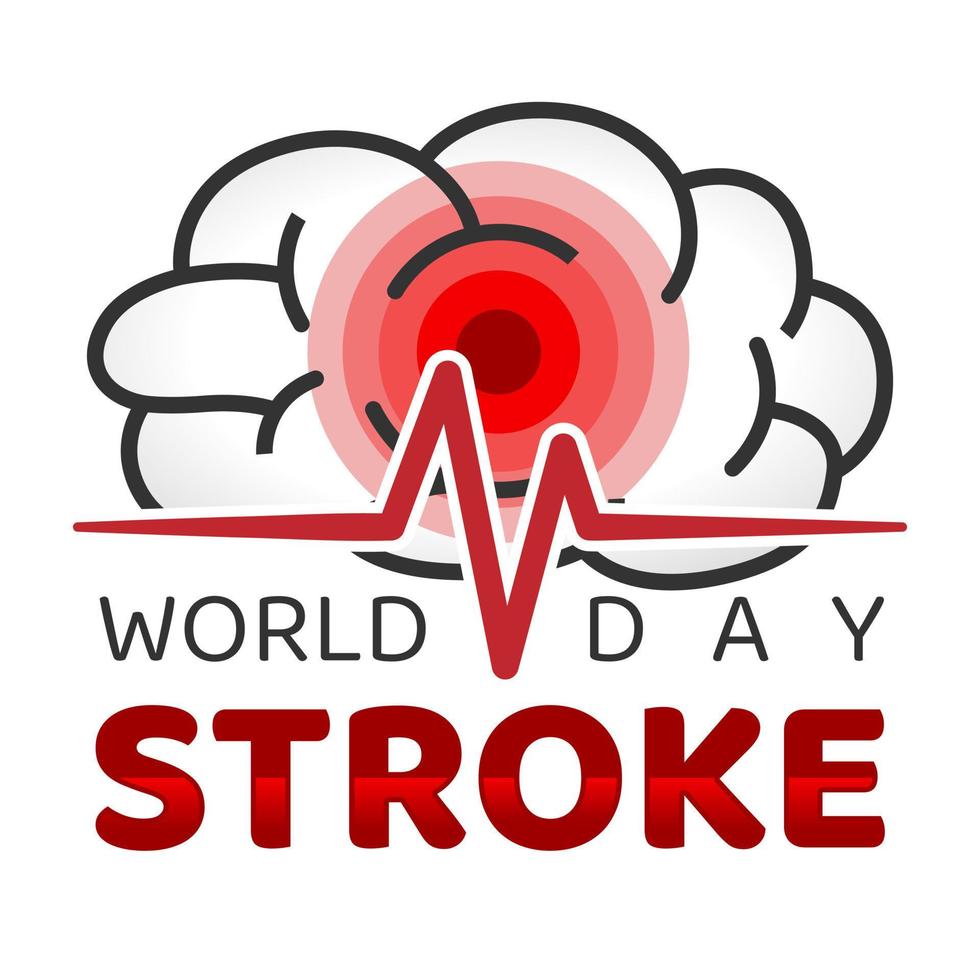 Hand drawn World Stroke Day Concept vector