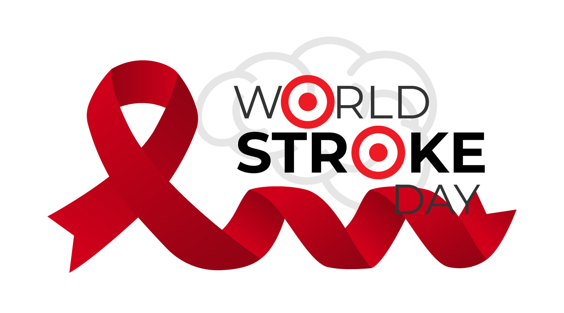 World Stroke Day Concept and red ribbon illustration 11386028 Vector Art at Vecteezy