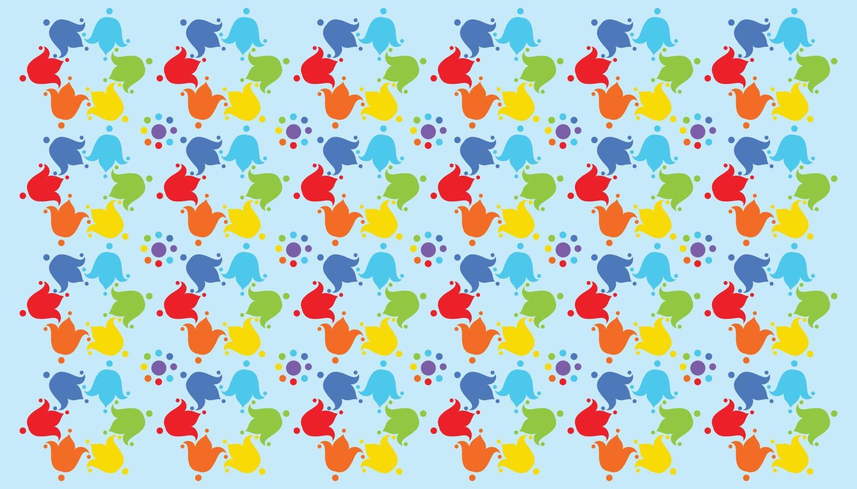 Painted flowers seamless vector background,repeating patterns,repeating patterns floral