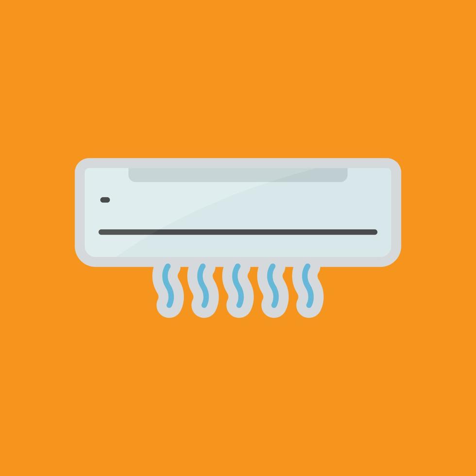 Air conditioning icon. Icon related to electronic. Flat icon style. Suitable for stickers and prints. Simple design editable vector