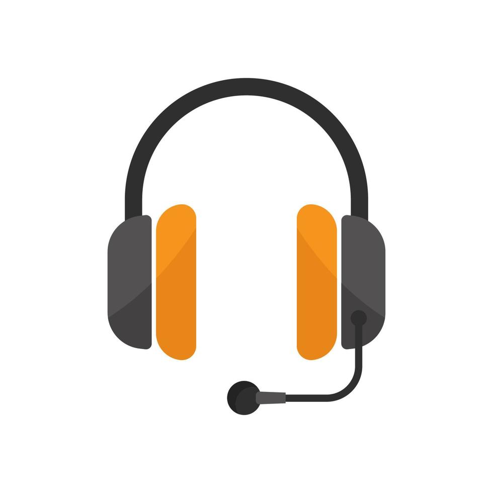 Headphone icon. Icon related to electronic, technology. Flat icon style. Simple design editable vector