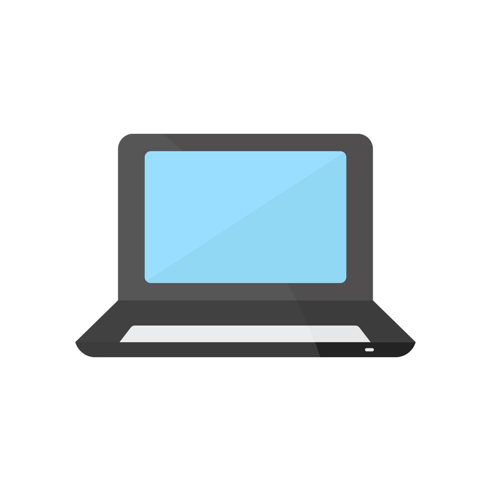 icono de la computadora portátil. icono relacionado con la tecnología electrónica. estilo de icono plano. diseño simple editable vector
