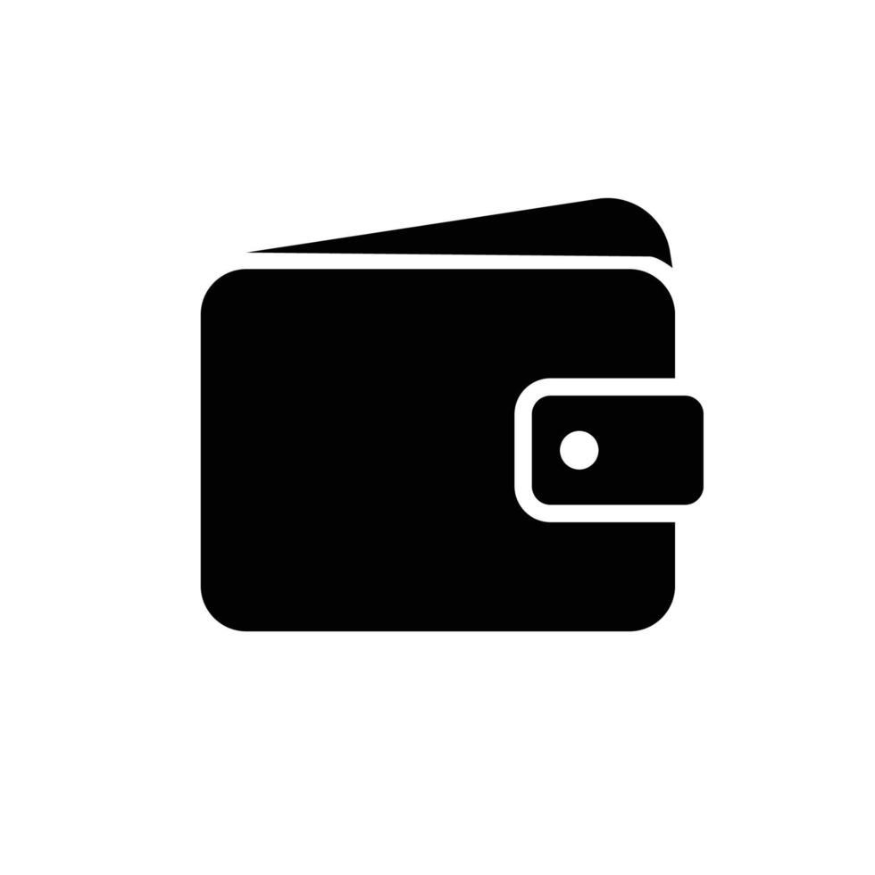 plantilla de diseño de vector de icono de billetera