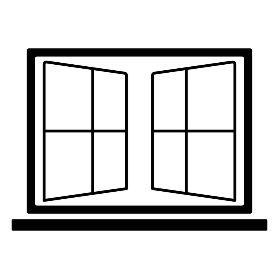 plantilla de diseño de vector de icono de ventana