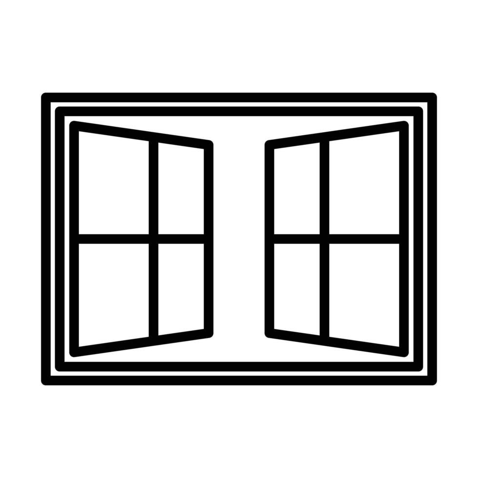 plantilla de diseño de vector de icono de ventana