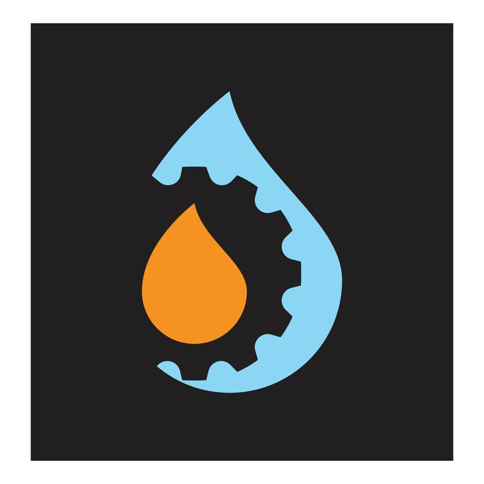 diseño de vector de logotipo de ilustración de gota de agua