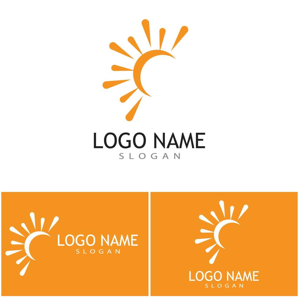 Sun Vector illustration Icon Logo Template design