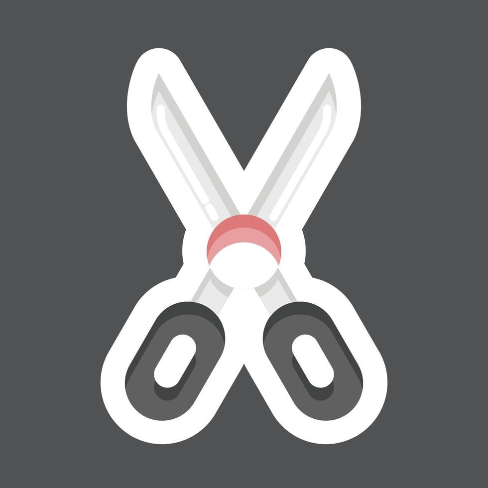 Sticker Clothes Repair. related to Laundry symbol. simple design editable. simple illustration, good for prints vector