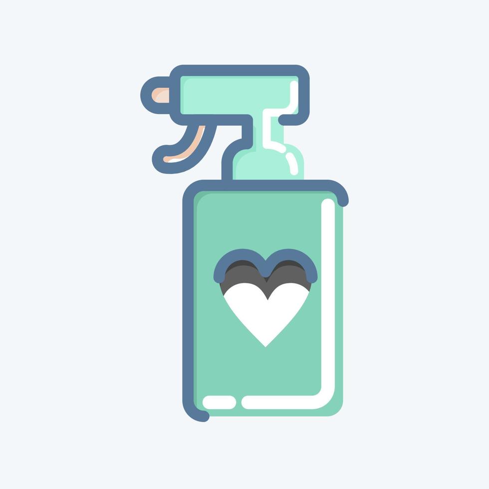 Icon Spray. related to Laundry symbol. doodle style. simple design editable. simple illustration, good for prints vector