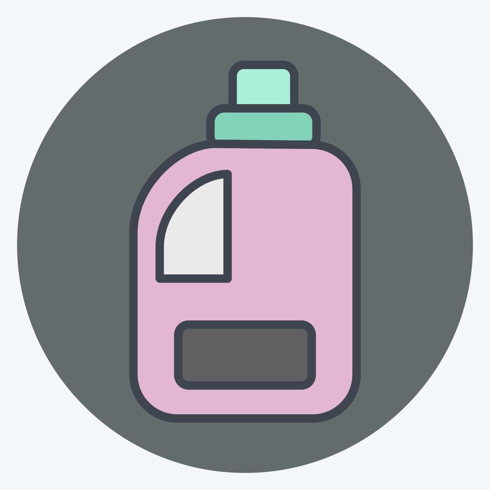 Icon Clean Product. related to Laundry symbol. color mate style. simple design editable. simple illustration, good for prints vector
