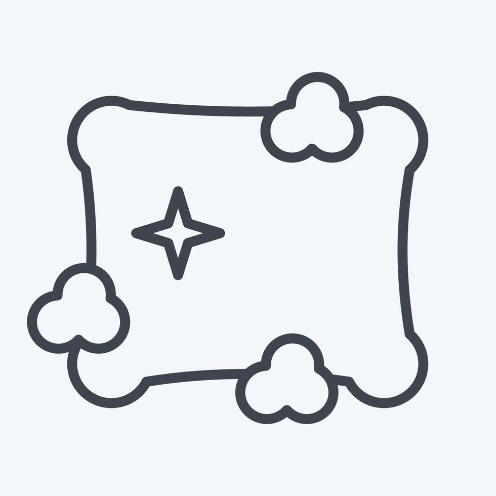 Icon Pillow Clean. related to Laundry symbol. line style. simple design editable. simple illustration, good for prints vector