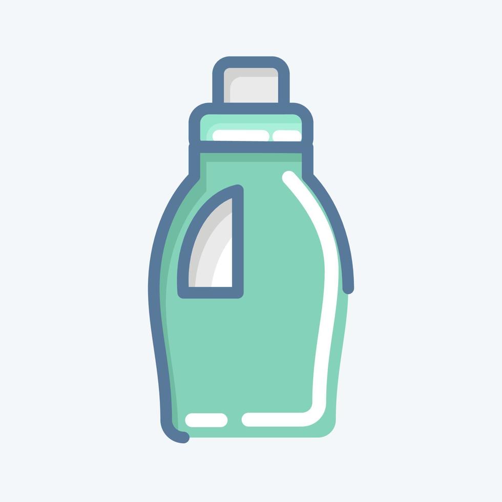 Icon Cleaning Product. related to Laundry symbol. doodle style. simple design editable. simple illustration, good for prints vector
