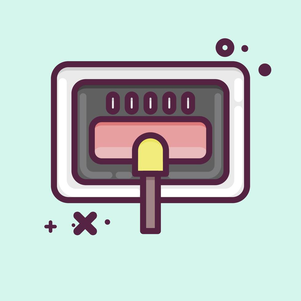 Icon Carpet Clean. related to Laundry symbol. MBE style. simple design editable. simple illustration, good for prints vector