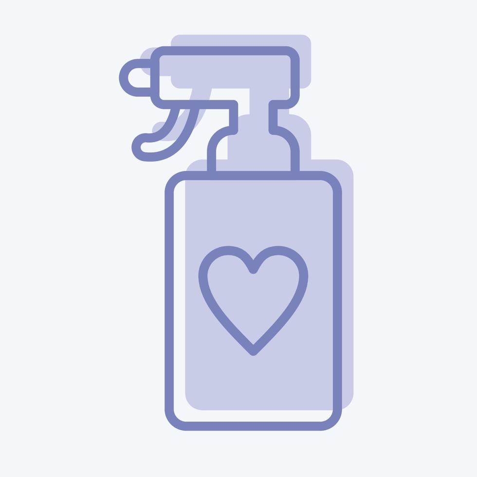 Icon Spray. related to Laundry symbol. two tone style. simple design editable. simple illustration, good for prints vector