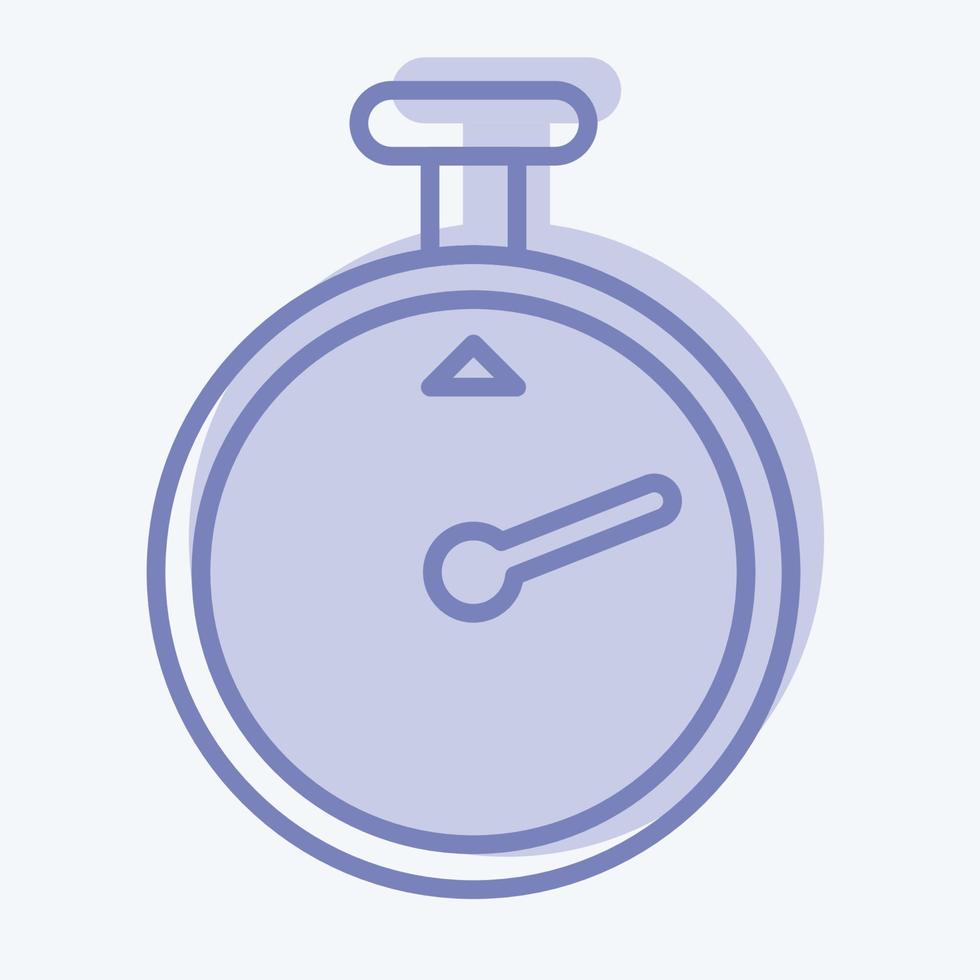 Icon Timer. related to Laundry symbol. two tone style. simple design editable. simple illustration, good for prints vector