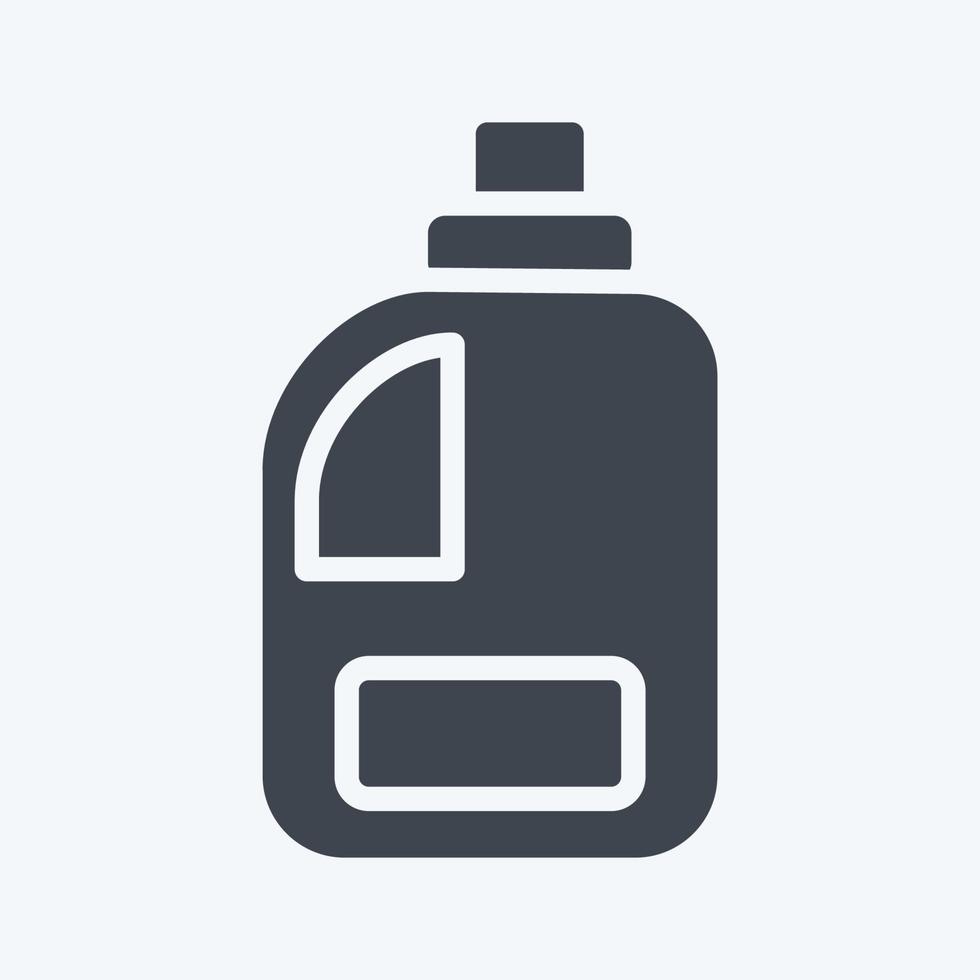 Icon Clean Product. related to Laundry symbol. glyph style. simple design editable. simple illustration, good for prints vector