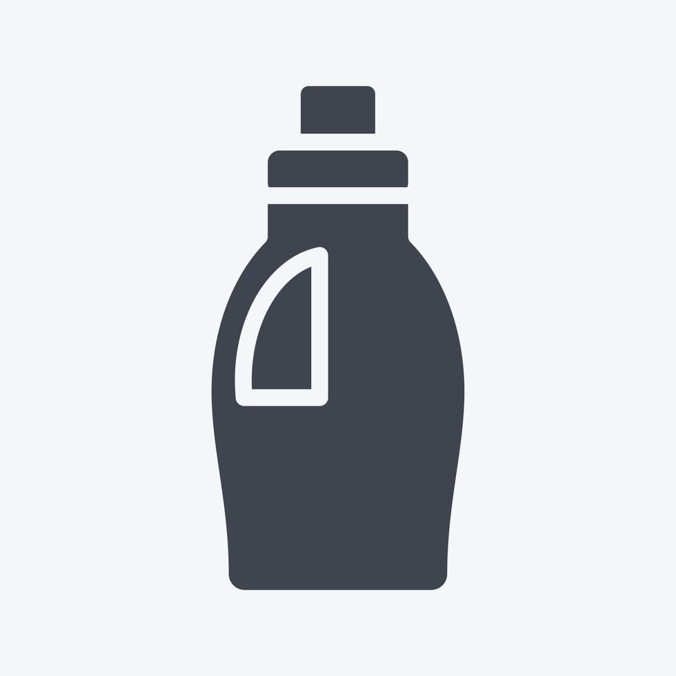 Icon Cleaning Product. related to Laundry symbol. glyph style. simple design editable. simple illustration, good for prints vector