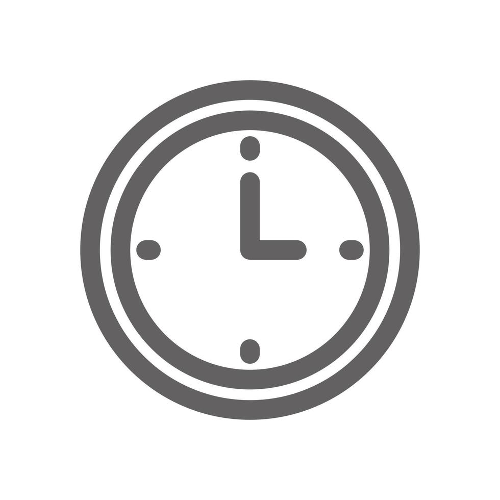 Clock icon time sign. minimal line icons, perfect for web design or business applications. Simple vector illustration.