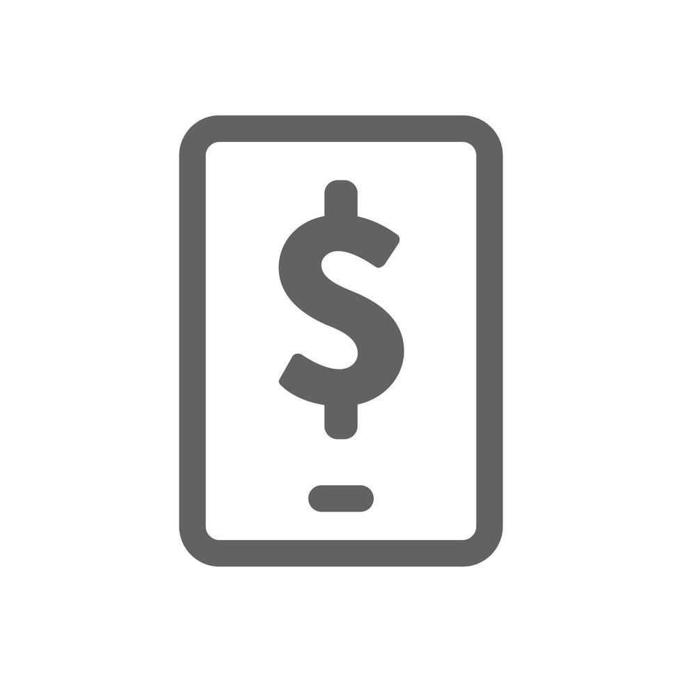 mobile transaction icon. perfect for web design or payment applications. Simple vector illustration.